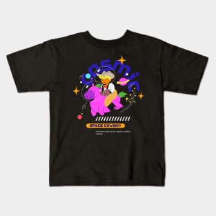 Cosmic Space Cowboy Design Kids T-Shirt